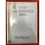 God the Invisible King First Edition with D/W selotape marks to wrapper, 1917