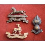 British Officer Service Dress Badges (3) Artillery, Royal Warwickshire and West Yorkshire