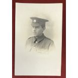 British WWI Picture Portrait Postcard showing a Soldier of the Army Ordnance Corps