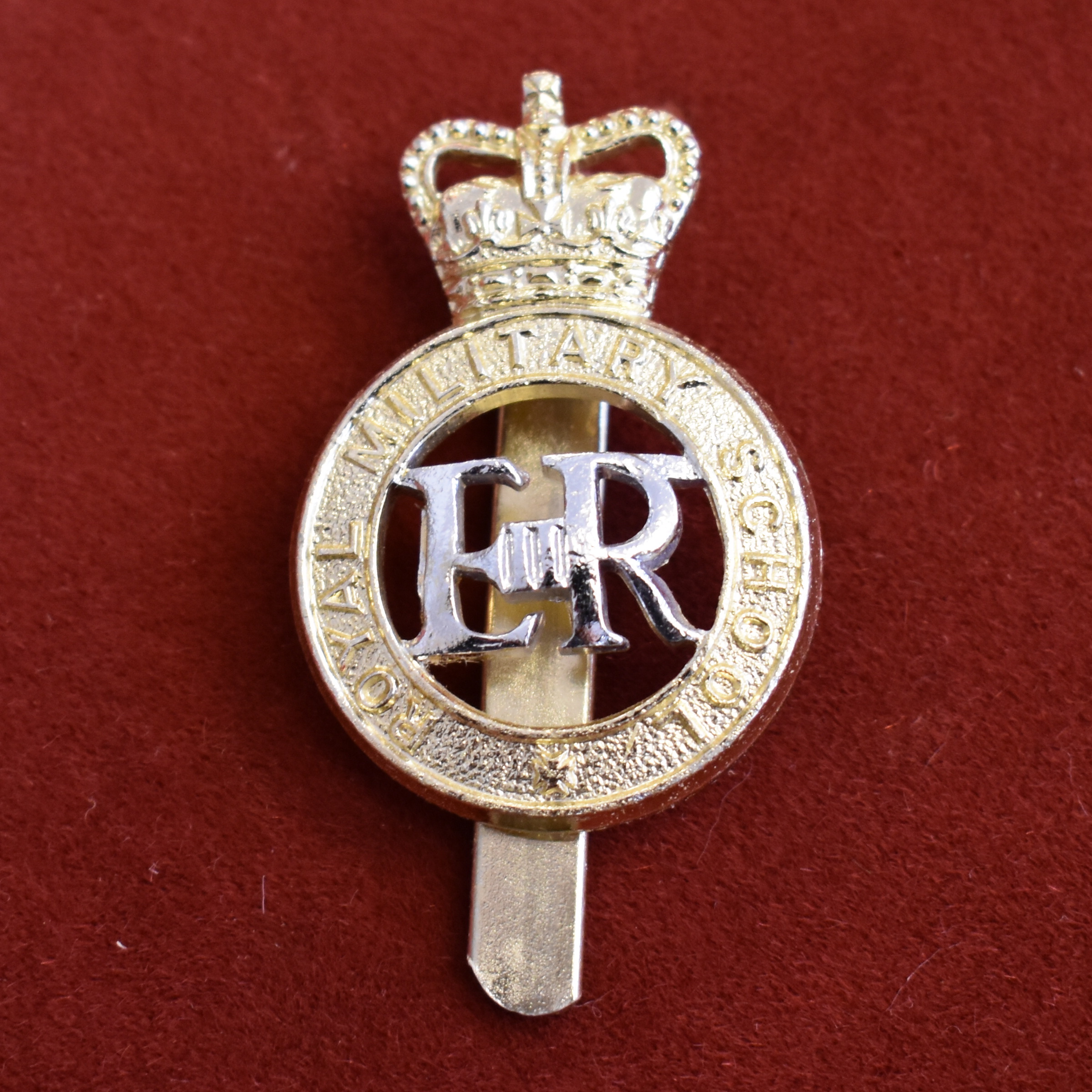 Duke of York’s Military School , Dover Cap Badge (Anodised), slider and made Dowler, issued: