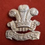 The Welsh Regiment Officers Cap Badge (White-metal), two lugs. K&K: 654. An unusual cast, seems