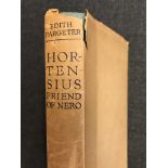 Hortensius Friend of Nero, Edith Pargeter's first novel 1936 Green Hardback dover with Tan Paper