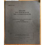 1914-1918 The War Dead of the Commonwealth - Cemeteries and Churchyards in the County of Norfolk