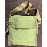 British WWII Army Issue MKVII Gas Mask and carry satchel with any dimming compound, the bag