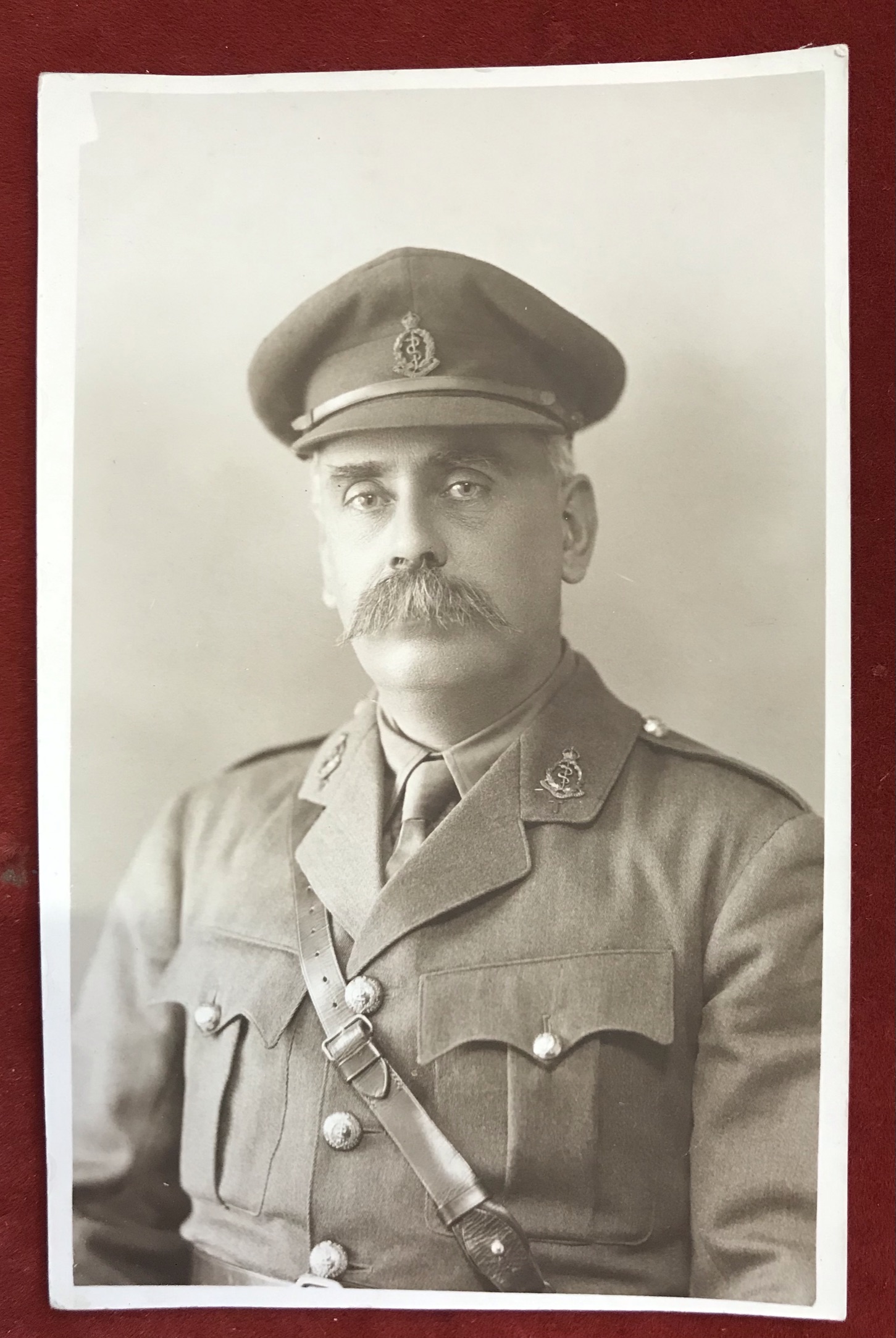 British WWI Picture Portrait Postcard of an Officer of the Royal Army Medical Corps