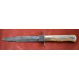 German WWII Luftwaffe Kampfmesser Boot Knife Trench Dagger, with makers mark on the blade.
