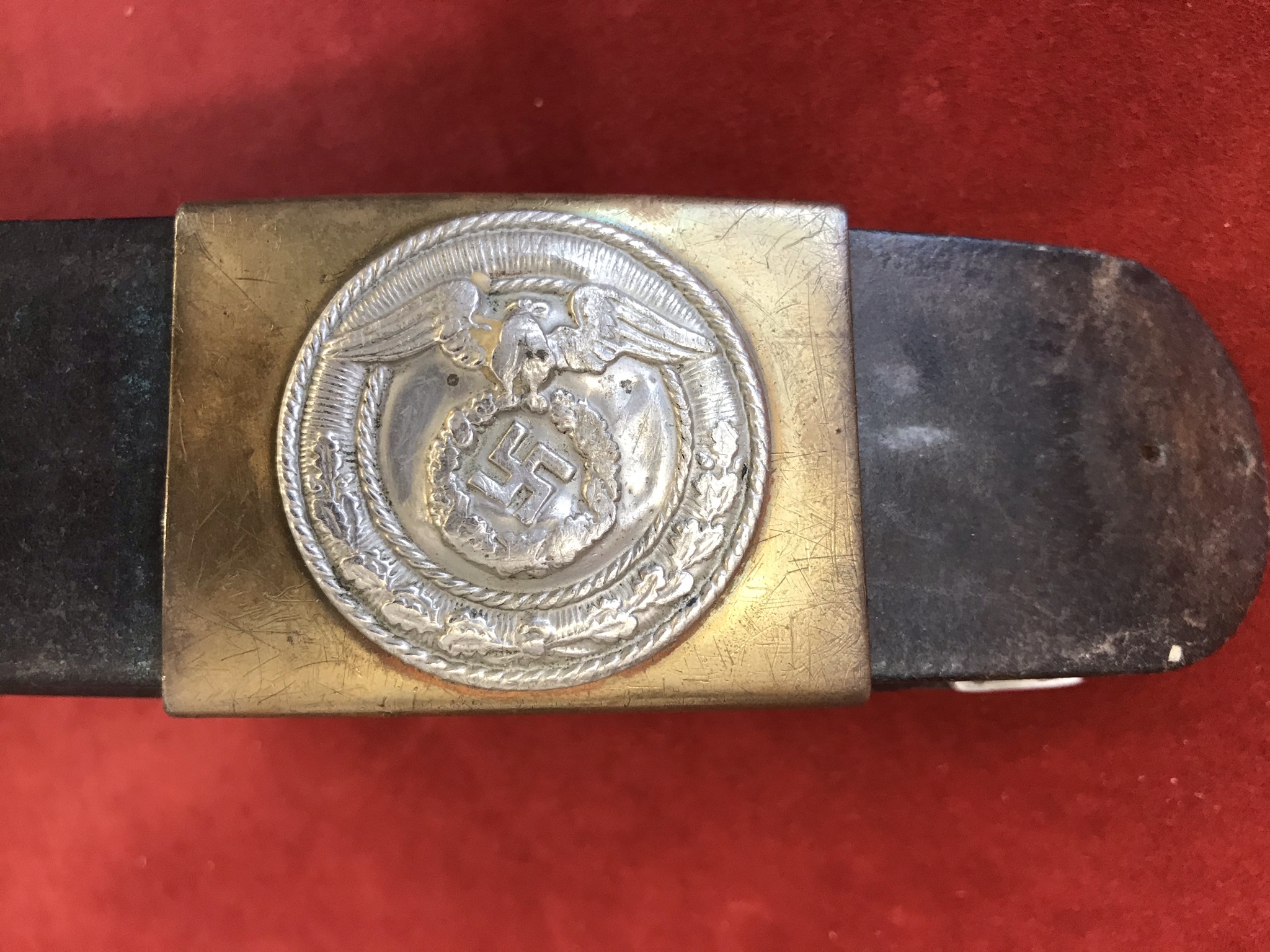 German 1938 dated SA Belt and Buckle, The Sturmabteilung, abbreviated SA, (German for "Assault