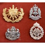 Police and Military Cap Badges (4) Scottish Constabulary, St. John's Ambulance etc.