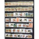 Sri-Lanka Birds, used with extensive duplication in an (8 page/16 sides), stockbook mainly very fine