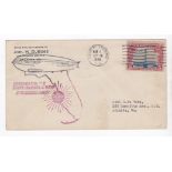 USA 1930 Airmail cover Graf Zeppelin Europe-Pan America Flight Commemorative cover