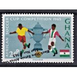 Ghana 1966 24p Black stars victory in African soccer cup. Error overprint inverted, SG414a, u/m