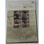 Great Britain 2011 HRH Prince Philip Duke of Edinburgh Post Office sheet, 10 x Union Jack first