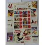 GB 2010 Delivering The Mail, Royal Mail / Bradbury History of Britain Sheet no 65 (500 only). 10 x