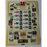 GB 2009 The stamps of Wales, Royal Mail / Bradbury History of Britain Sheet no 35. 10 first class