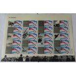 GB 2008 Air Displays, Royal Mail Smilers Sheet, LS47. 20 x first class Red Arrows stamps with