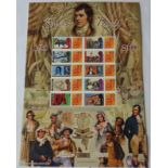 GB 2009 Robert Burns 1759-2009, Royal Mail / Bradbury History of Britain Sheet no 29. 10 first-class