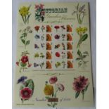 GB 2009 Victorian Garden Flowers, Royal Mail / Bradbury History of Britain Sheet no 36. 10 first-