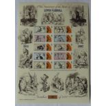 Great Britain 2007 'Lewis Carroll' 175th Ann Bradbury / Royal Mail 'History of Britain' Sheet No