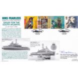 Great Britain FDC 1999 (6 Apr) Settlers' Tale set on Royal Navy Covers FDC, HMS Fearless H/S, BFDC