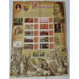 GB 2010 King Charles I 1625-1649, Royal Mail / Bradbury History of Britain Sheet no 55. 10 first