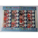 Great Britain 2002 Football World Cup Royal Mail Smilers Sheet, 20 x 1st Class SG LS8. Cat £35