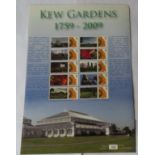 Great Britain 2009 Kew Gardens 1759-2009 Royal Mail Smilers Sheet, Limited Edition of 200, Kew