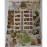 GB 2010 Roman Britain, Royal Mail / Bradbury History of Britain Sheet no 58. 10 x first class