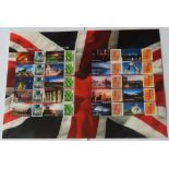GB 2008 Glorious United Kingdom, Royal Mail Smilers Sheet, LS49. 20 x first class regional stamps (