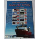 Great Britain 2009 Antarctic Treaty 50th Anniversary Royal Mail Smilers Sheet, Ten x Union Jack