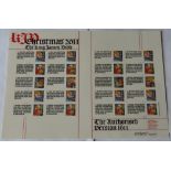 Great Britain 2011 Christmas the King James Bible, Royal Mail Smilers Sheet, 20 x Christmas first