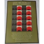 Great Britain 2008 'Lest We Forget' Royal Mail Smilers Sheet, Tomb of the Unknown Warrior, 10 x