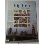 Great Britain 2009 Big Ben 1859-2009 Royal Mail Smilers Sheet,10 x Big Ben Stamps and 10 x Union