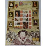 GB 2009 King Henry VIII 500th anniversary of coronation, Royal Mail / Bradbury History of Britain