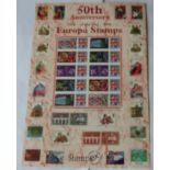 Great Britain 2006 Europa 50th Anniversary / Stampex Royal Mail Smilers Sheet, Ten x Union Jack