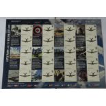 Great Britain 2010 Battle of Britain, Royal Mail Smilers Sheet, 20 x Spitfire first class stamps
