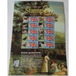 Great Britain 2007 Autumn Stampex / Garden Birds, Royal Mail Smilers Sheet, 10 x Union Jack First