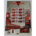 GB 2010 Route master British Design Bus Classic, Royal Mail / Bradbury History of Britain Sheet no