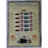 Great Britain 2007 Titanic 95th Ann 1912-2007 Bradbury / Royal Mail 'History of Britain' Sheet No 7.