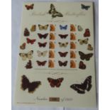 Great Britain 2008 British Butterflies Bradbury / Royal Mail 'History of Britain' Sheet No 18. Ten x