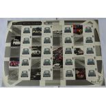 GB 2009 British Design Classics - The Mini, Royal Mail Smilers Sheet LS56. 20 x first class mini