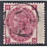 Great Britain 1872 definitive SG103 used Plate 8, Cat £60