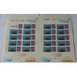 GB 2008 Red, White and Blue/Autumn Stampex, Royal Mail Smilers Sheet, 20 x first class Union Jack