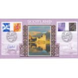 Great Britain 1999 (6 Aug) Scotland Pictorials BLCS 150, Benham Gold, signed Sir David Steel,