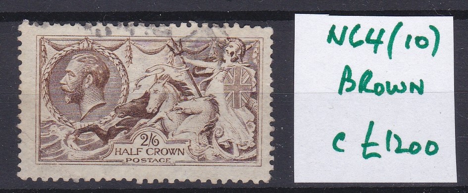 Great Britain 1901-1910 2s6d, De la Rue, Brown, Spec N64(10) fine used, Cat £1,200. Very scarce,