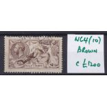 Great Britain 1901-1910 2s6d, De la Rue, Brown, Spec N64(10) fine used, Cat £1,200. Very scarce,