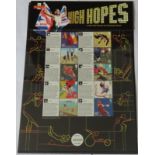 Great Britain 2011 High Hopes London Olympic and Paralympics games, Royal Mail Smilers Sheet, 10 x