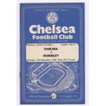 Chelsea v Burnley 1956 December 15th Div. 1 vertical crease