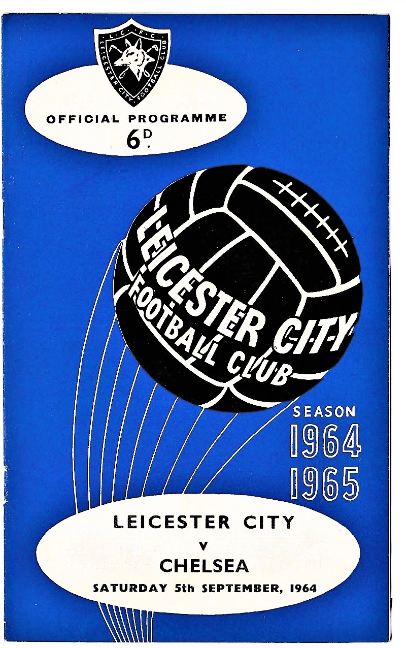 Leicester City v Chelsea 1964 September 5th League horizontal crease