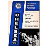 Chelsea v West Bromwich Albion 1965 April 17th League