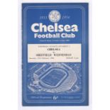 Chelsea v Sheffield Wednesday 1954 27th February League Division 1